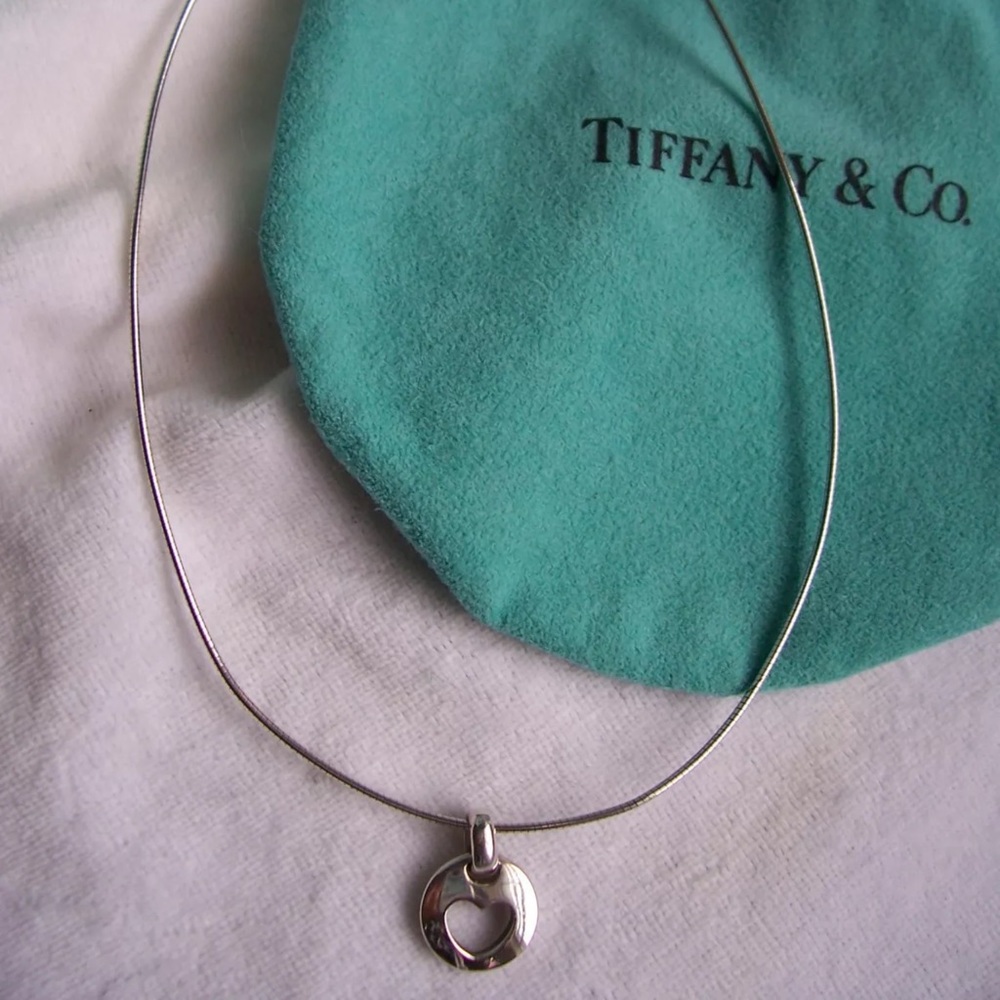 Tiffany & Co. Stencil Heart Necklace